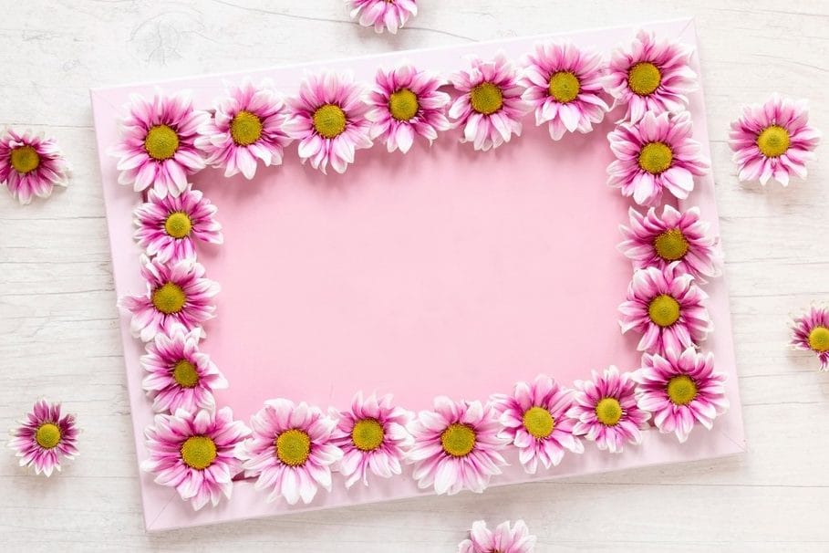 Cornice per foto fai da te con fiori
