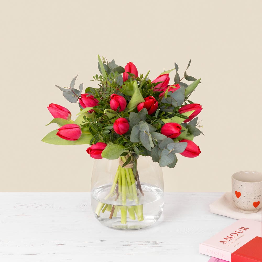 Bouquet di tulipani rosse