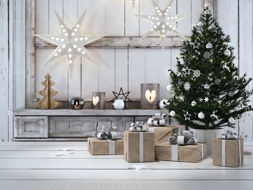 decorazioni natalizie in stile scandinavo