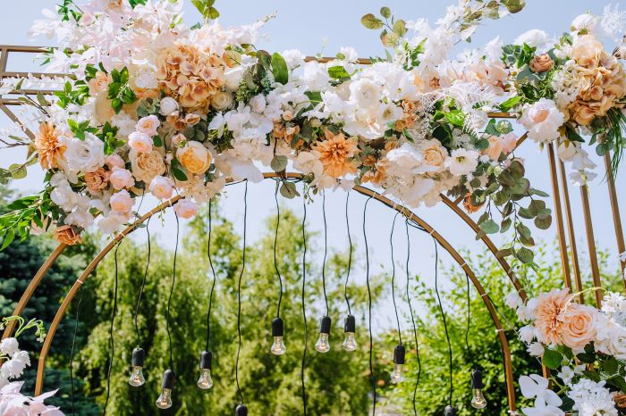 archi floreali matrimonio giugno