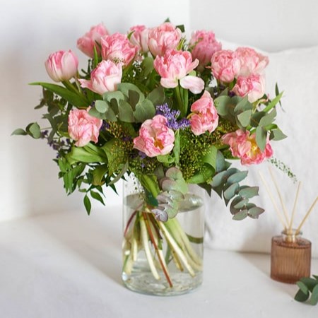 Bouquet di tulipani rose
