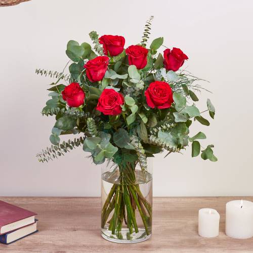 Mazzo di 7 rose