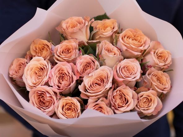 Mazzo di rose arancioni