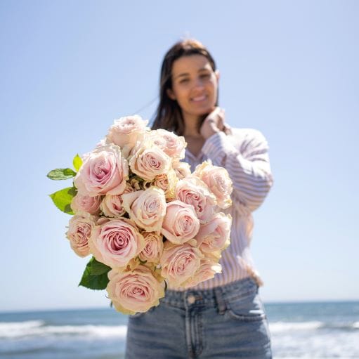 Mazzo di rose rose