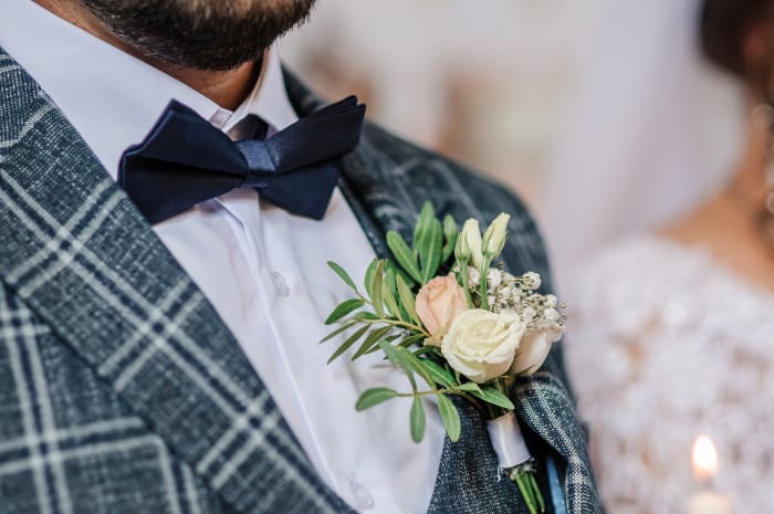 spille floreale matrimonio maggio