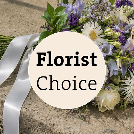 Funeral - Sympathy Bouquet with ribbon