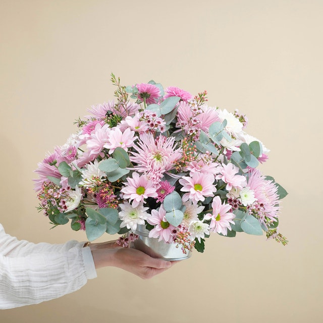Composizione Delicata Rosa